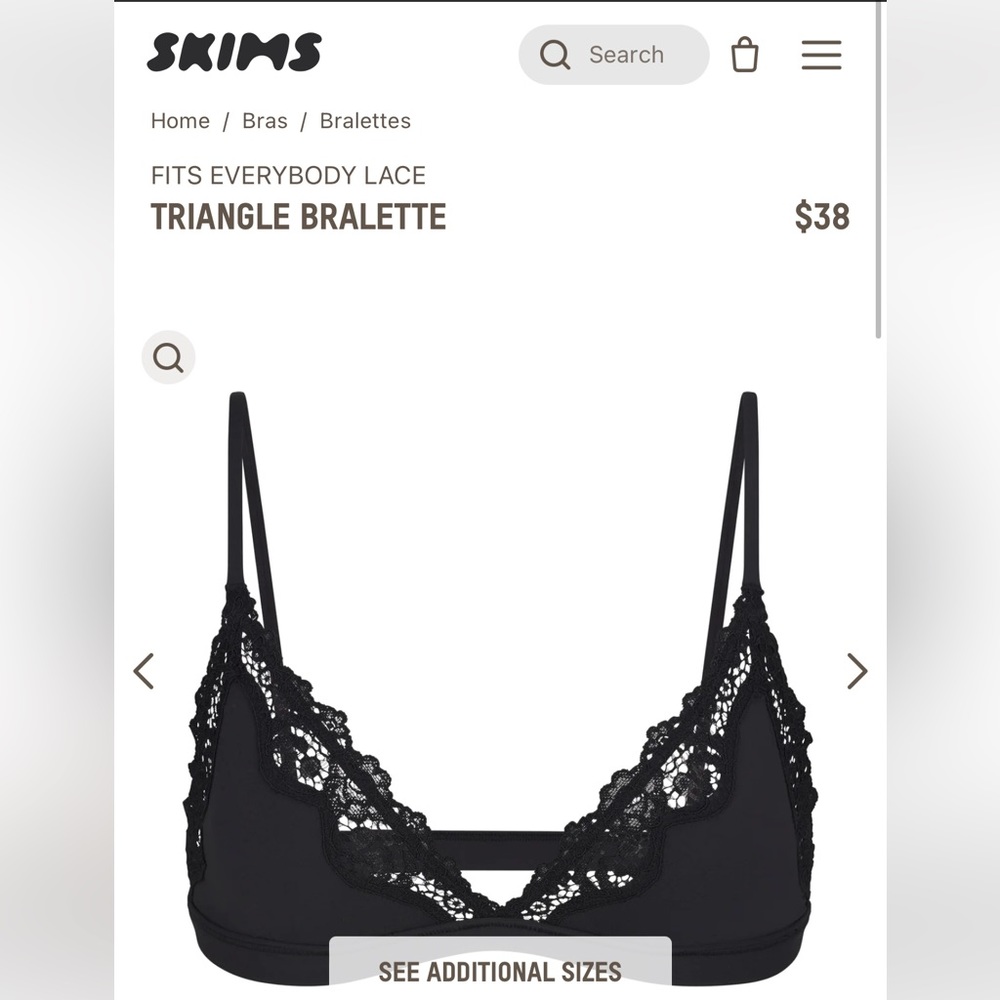 SKIMS fits everybody lace triangle bralette